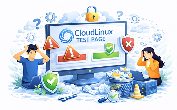 CloudLinux Test Page on Server