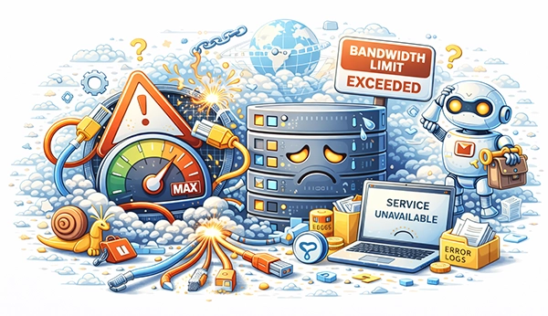 Bandwidth Limit Exceeded Due to DDoS Attack