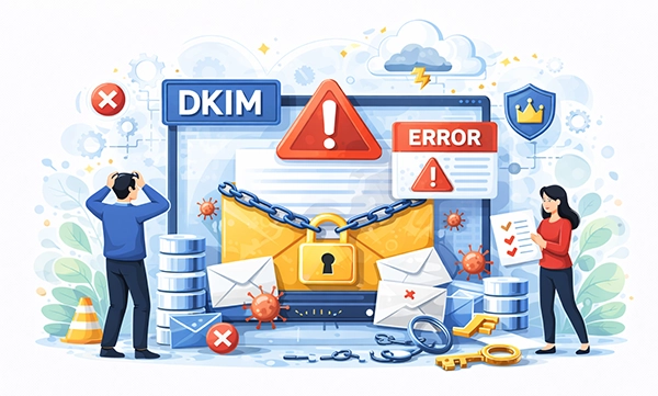 DKIM Temperror No Key for Signature