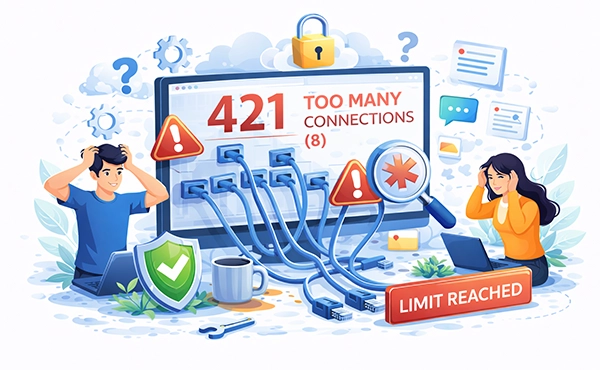 Error 421 Too Many Connections Fix