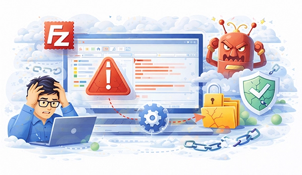 FileZilla EAI_NONAME Firewall and Network Error