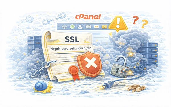 Fixing depth_zero_self_signed_cert Error in cPanel Git