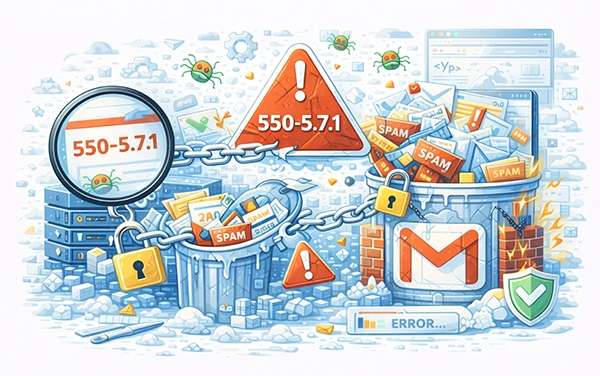 Gmail 550-5.7.1 Error Fix