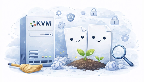 KVM virtualization creating clean virtual machines