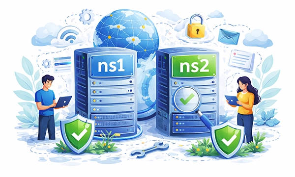 NS1 and NS2 Name Servers