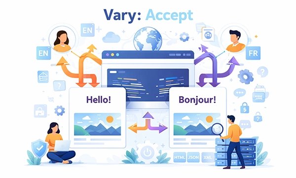 Add Vary Accept Header Using PHP