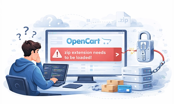 Installing PHP ZIP extension for OpenCart