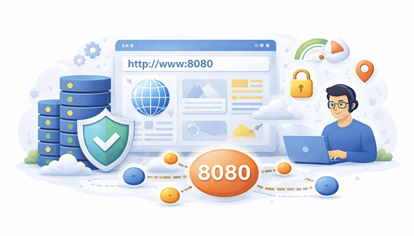 Network Diagram Showing Port 8080 Usage