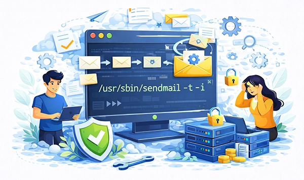 Sendmail -t -i Command for Email Sending