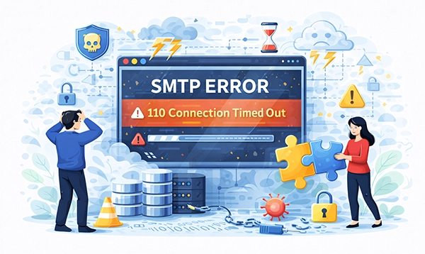 SMTP Error 110 Connection Timed Out