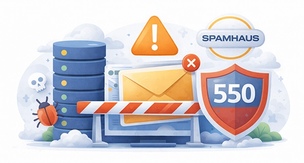 Spamhaus Blocklist Error in Email Log