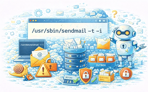 /usr/sbin/sendmail -t -i Command Guide