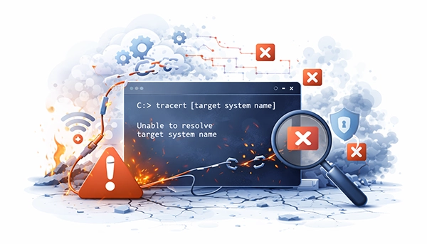 Tracert Unable to Resolve Target System Name