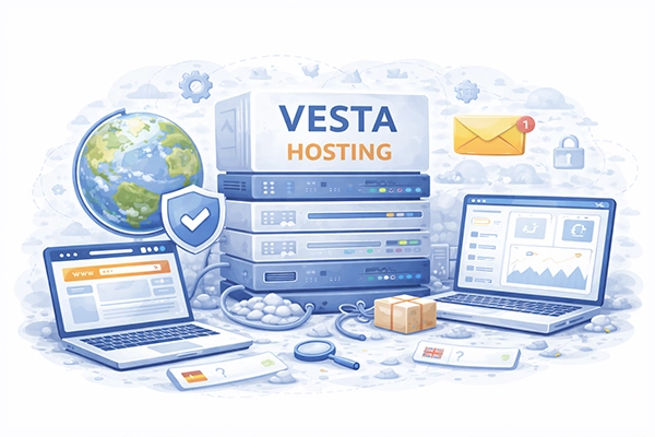 VestaCP Control Panel Dashboard