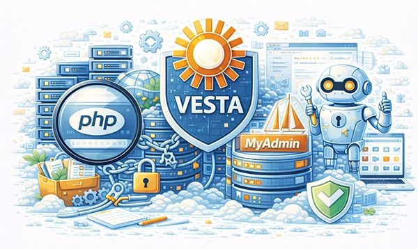 Accessing phpMyAdmin in Vesta Control Panel