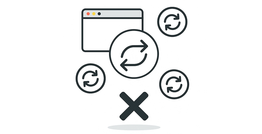 Очистка кэша браузера при ошибке переадресации