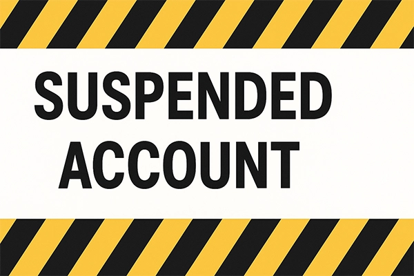 Suspended account,  