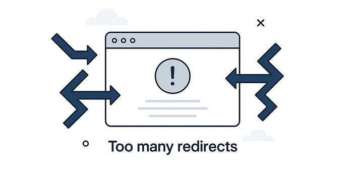 Ошибка слишком много переадресаций